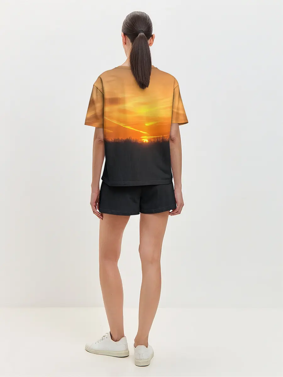 Женская пижама с шортами / Закат