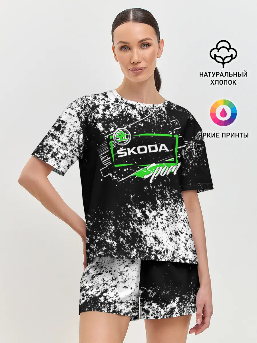 Женская пижама с шортами / SKODA SPORT
