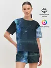 Женская пижама с шортами / Космос