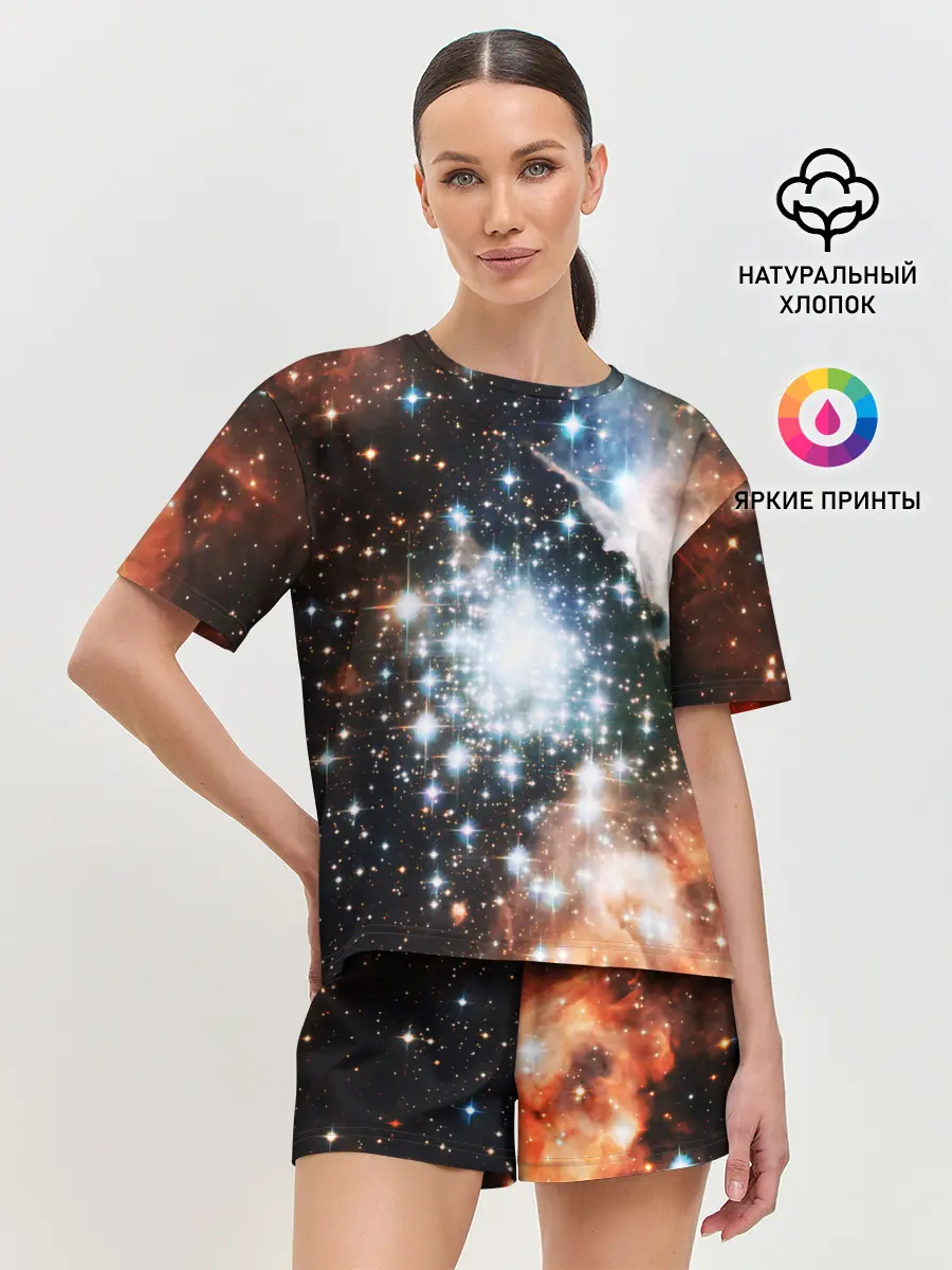 Женская пижама с шортами / COSMO STAR