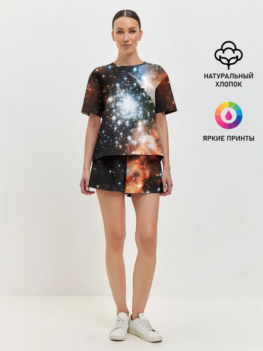 Женская пижама с шортами / COSMO STAR