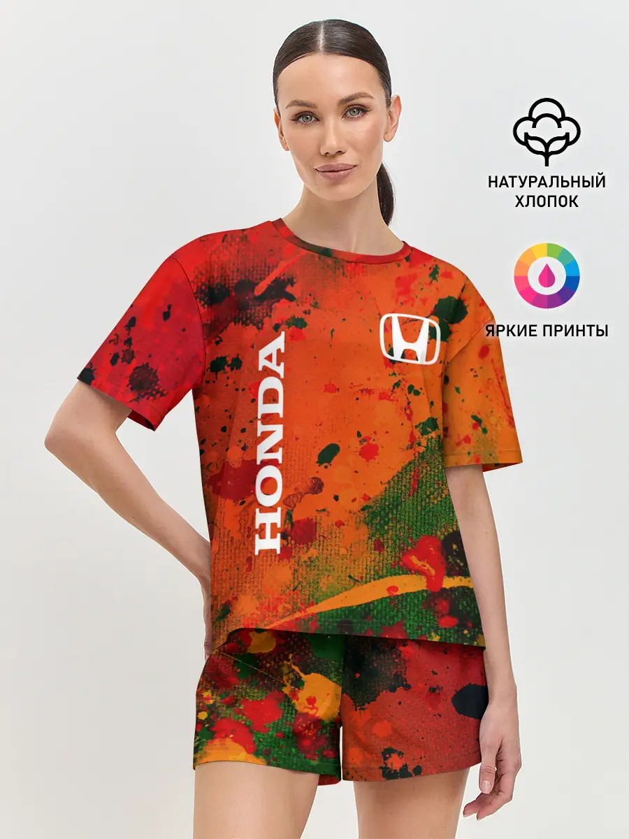 Женская пижама с шортами / HONDA / ХОНДА