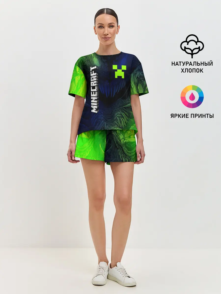 Женская пижама с шортами / MINECRAFT / МАЙНКРАФТ