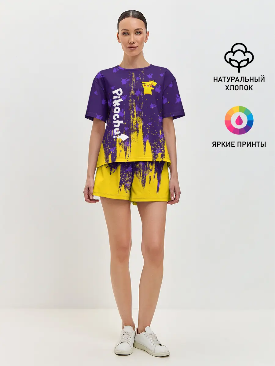 Женская пижама с шортами / ПИКАЧУ / PIKACHU