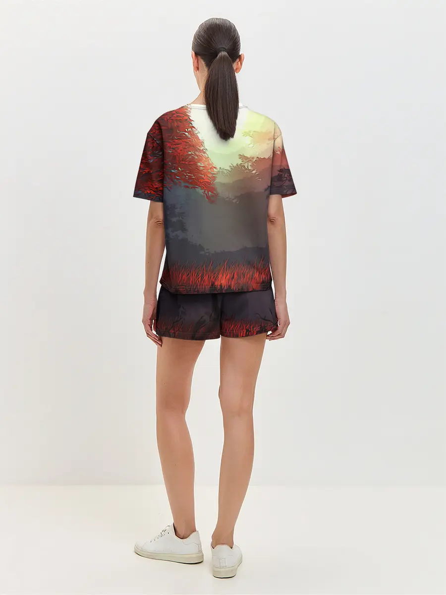 Женская пижама с шортами / Самурай