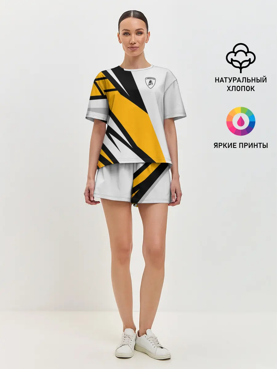 Женская пижама с шортами / Lamborghini