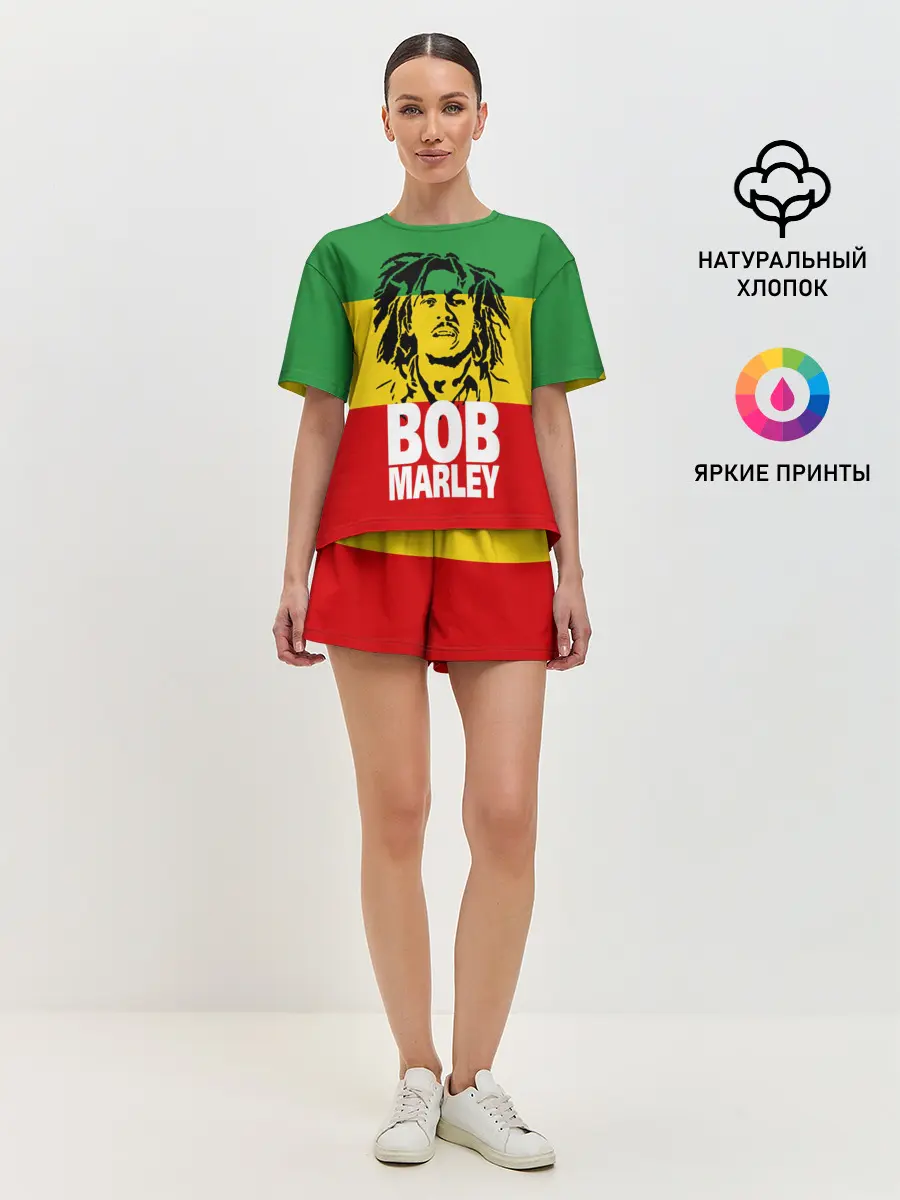 Женская пижама с шортами / Bob Marley