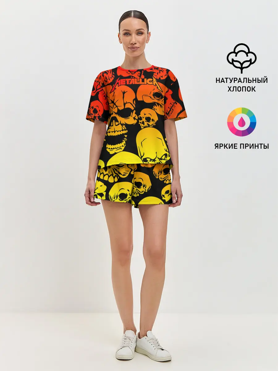 Женская пижама с шортами / Metallica