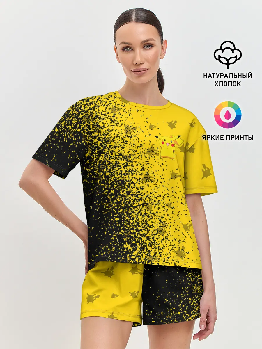 Женская пижама с шортами / ПИКАЧУ / PIKACHU