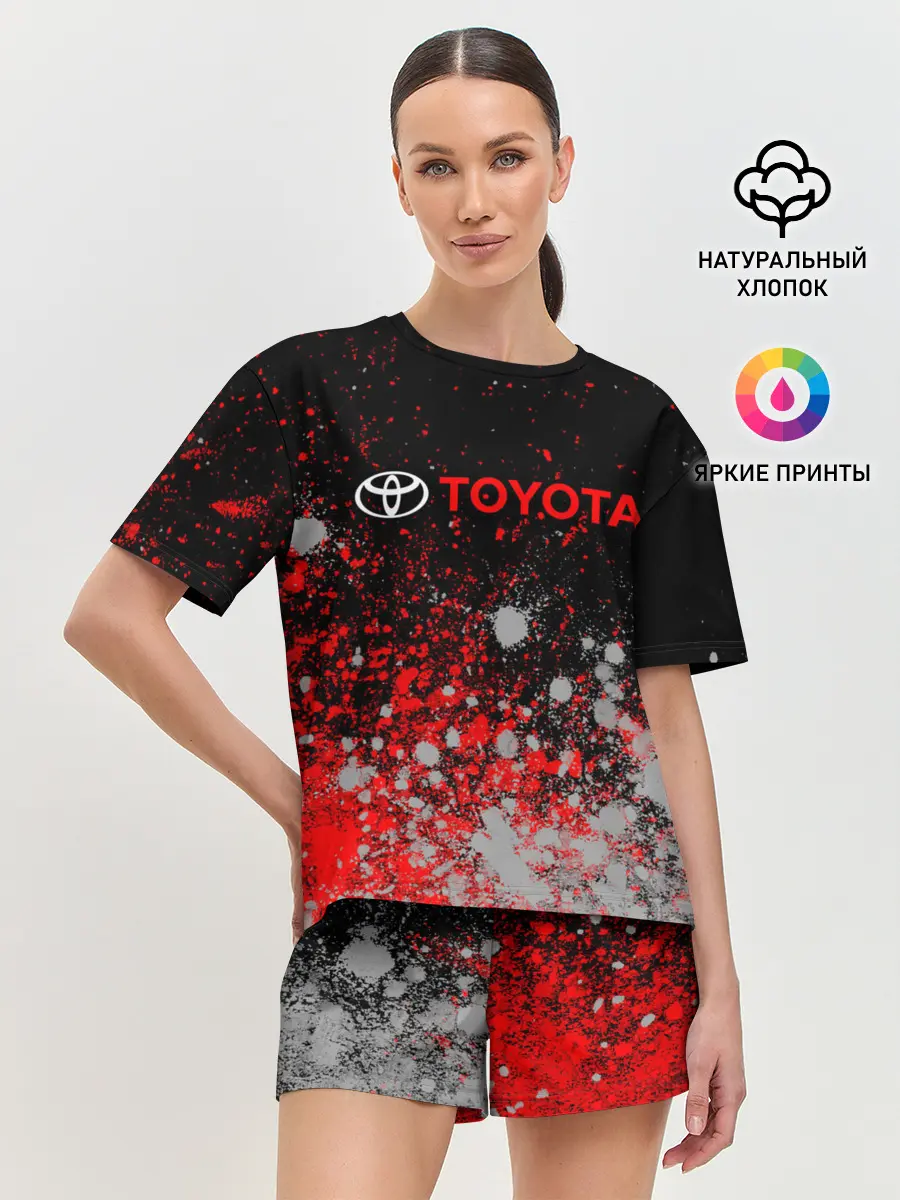 Женская пижама с шортами / TOYOTA / ТОЙОТА