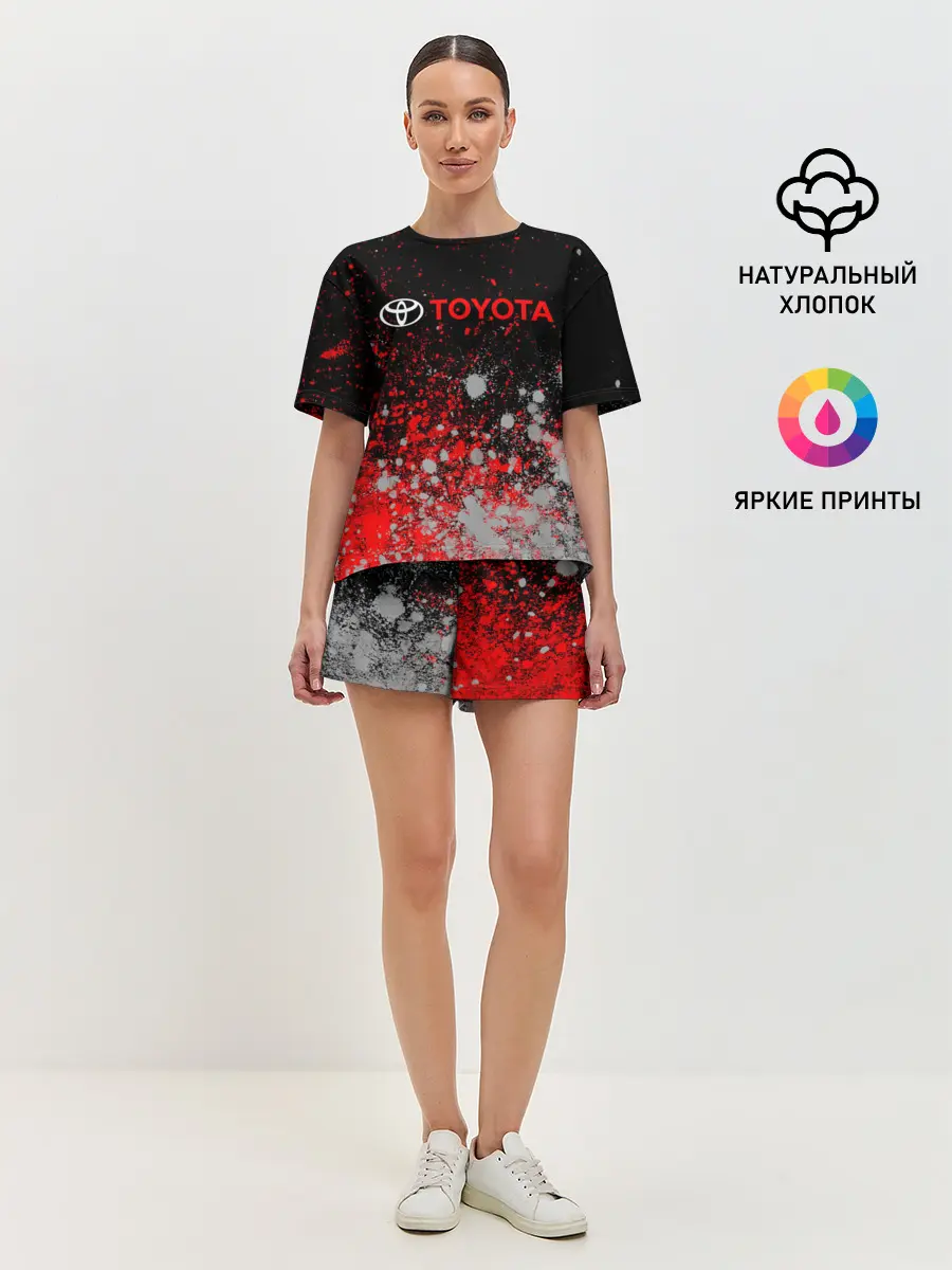 Женская пижама с шортами / TOYOTA / ТОЙОТА
