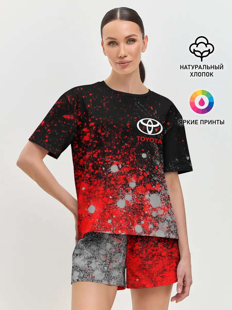 Женская пижама с шортами / TOYOTA / ТОЙОТА