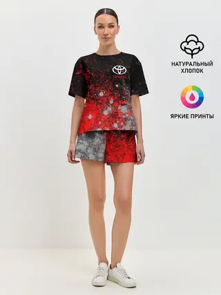 Женская пижама с шортами / TOYOTA / ТОЙОТА