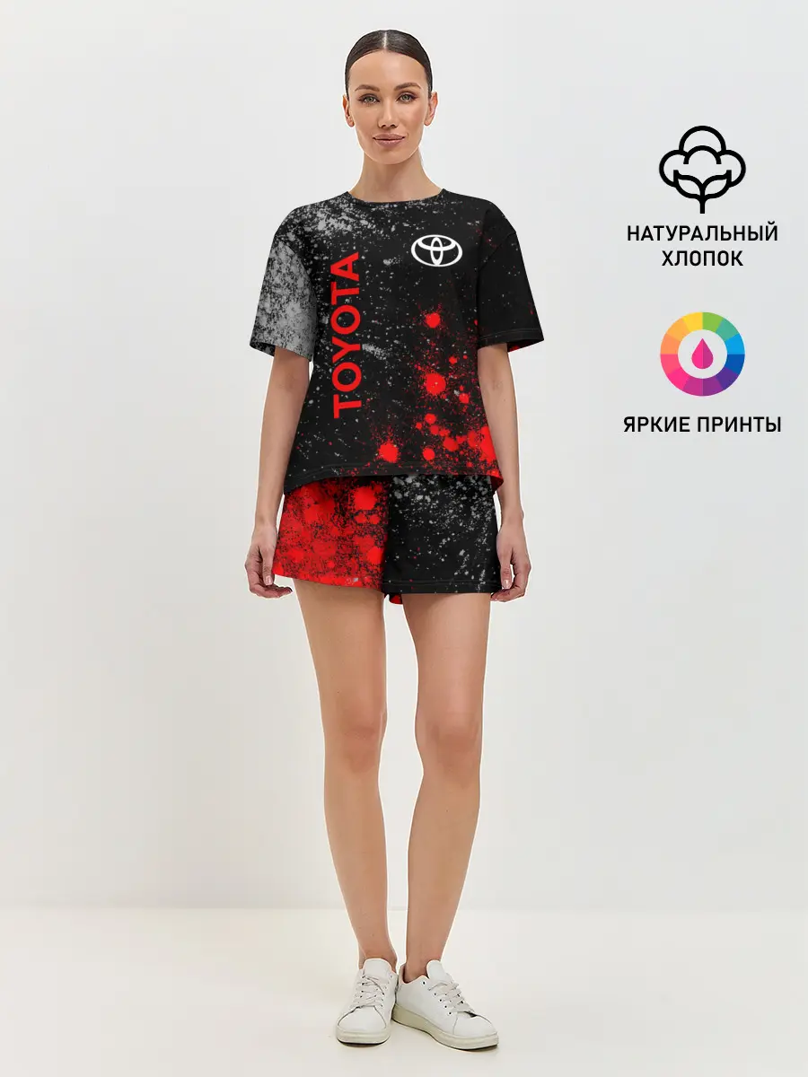 Женская пижама с шортами / TOYOTA / ТОЙОТА