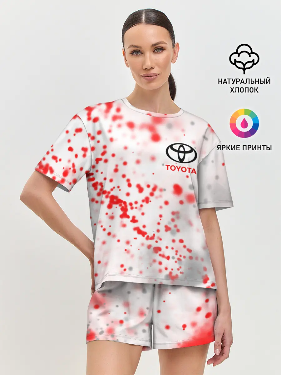 Женская пижама с шортами / TOYOTA / ТОЙОТА