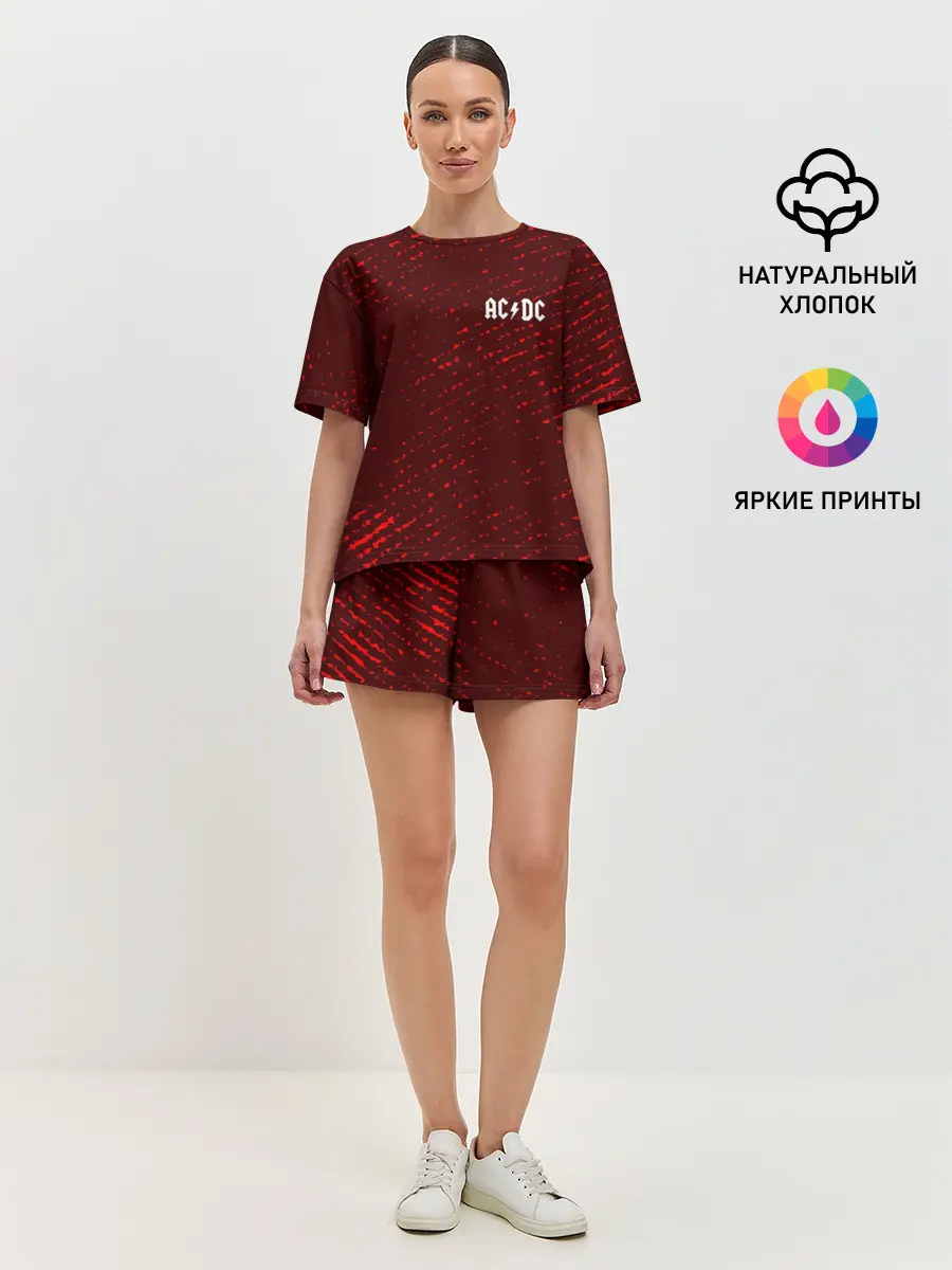 Женская пижама с шортами / AC DС