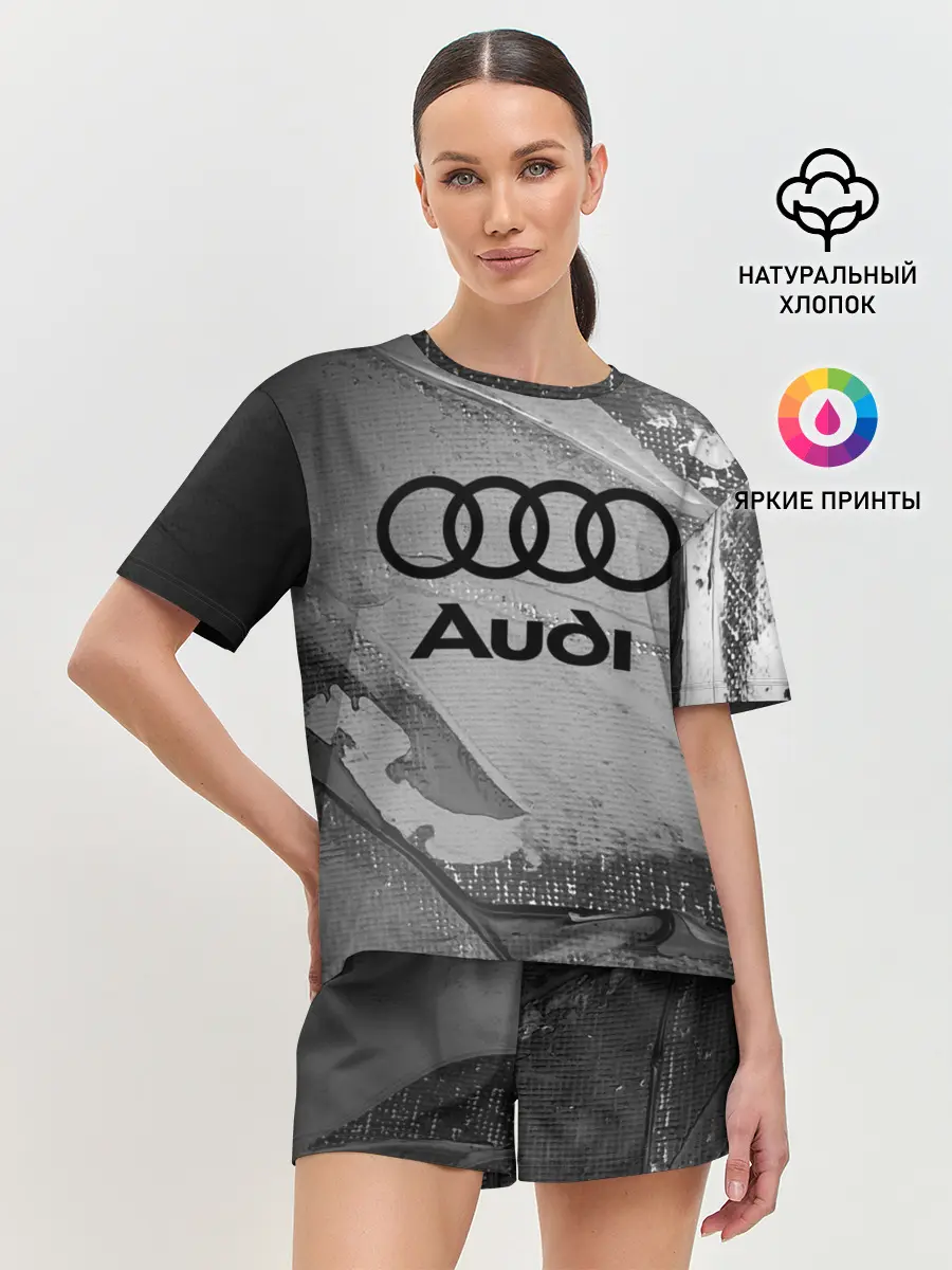 Женская пижама с шортами / AUDI / АУДИ