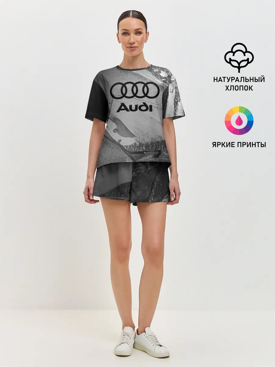 Женская пижама с шортами / AUDI / АУДИ