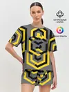 Женская пижама с шортами / Геометрия узор