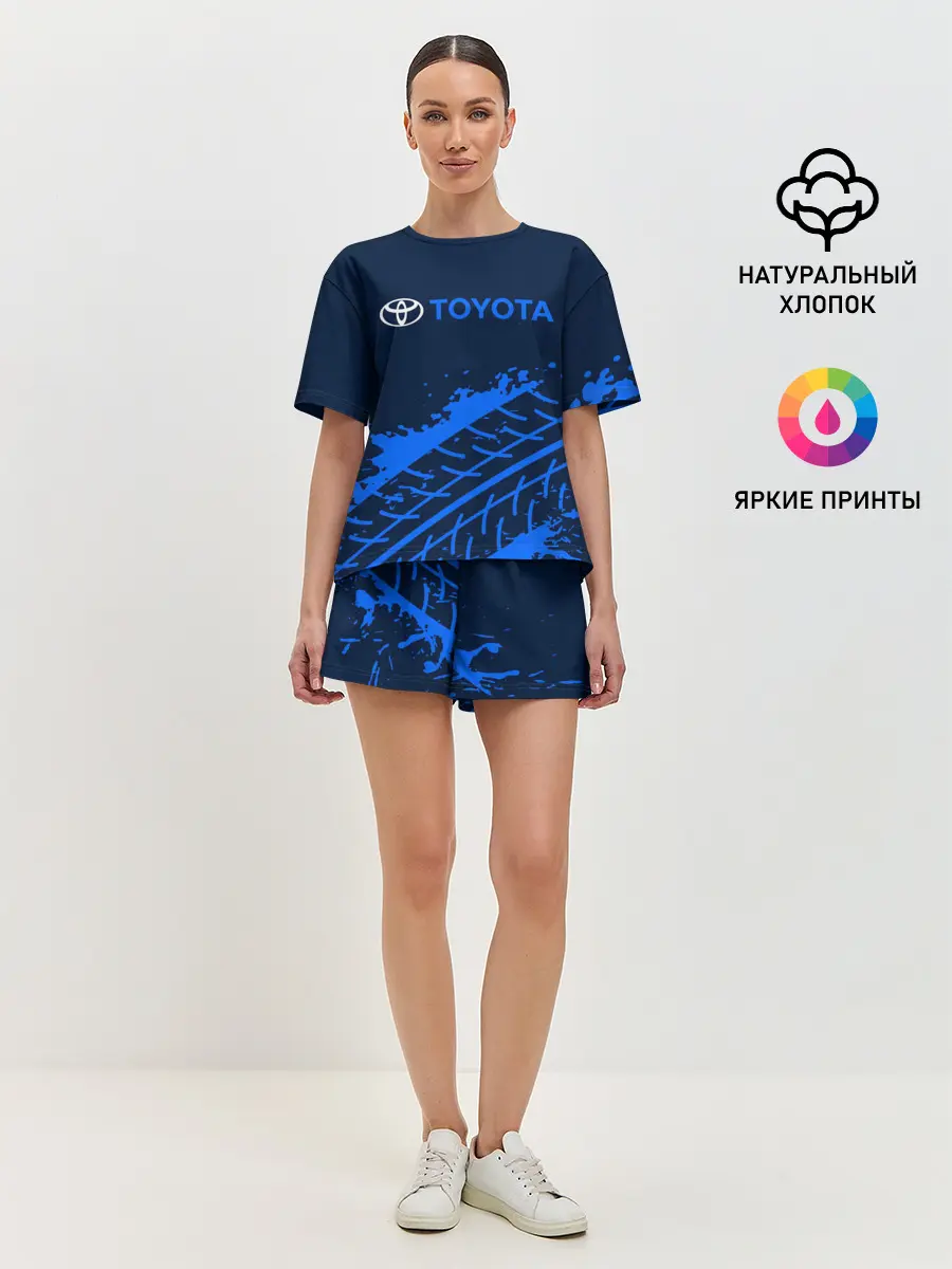 Женская пижама с шортами / TOYOTA / ТОЙОТА