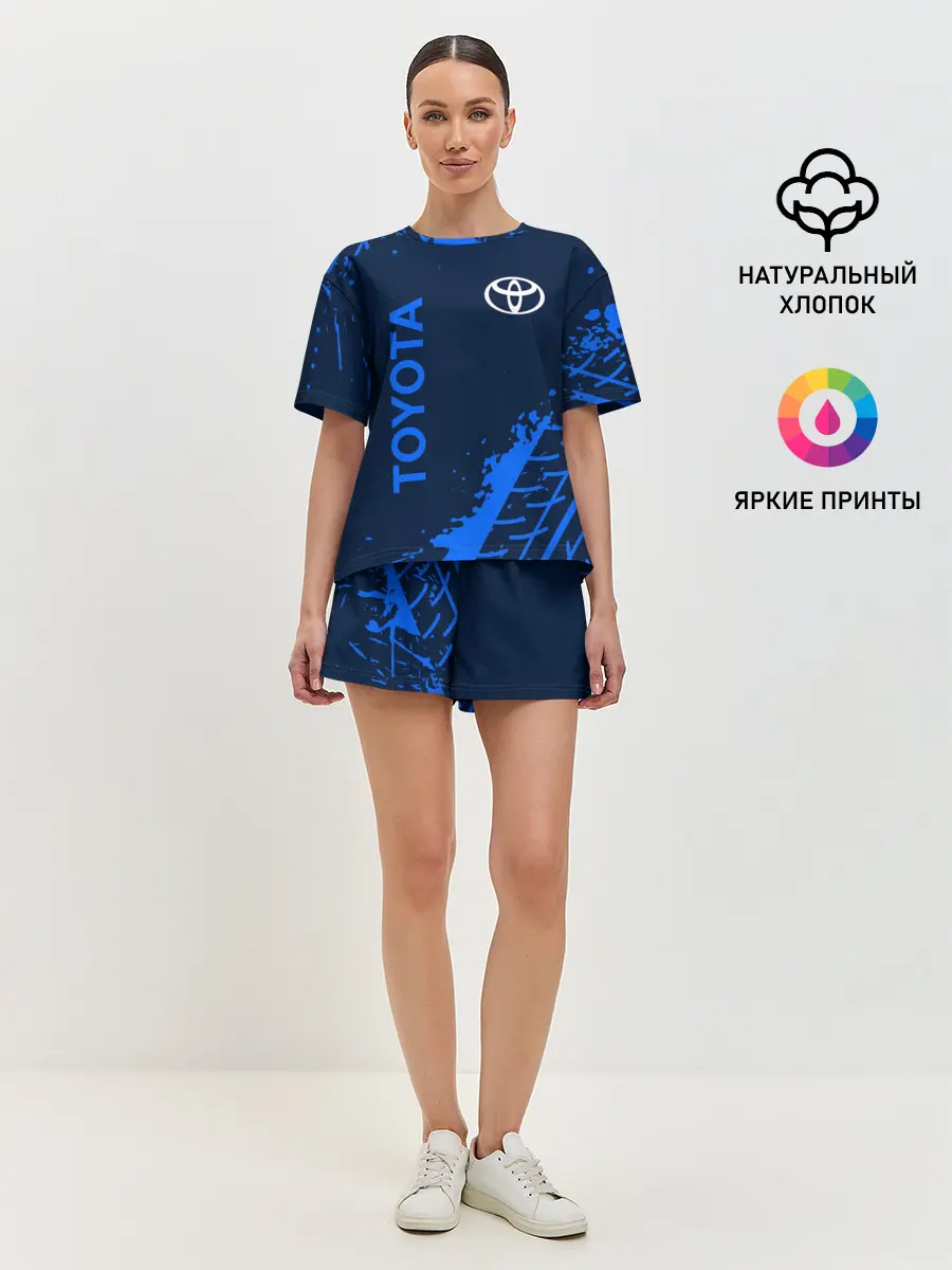 Женская пижама с шортами / TOYOTA / ТОЙОТА