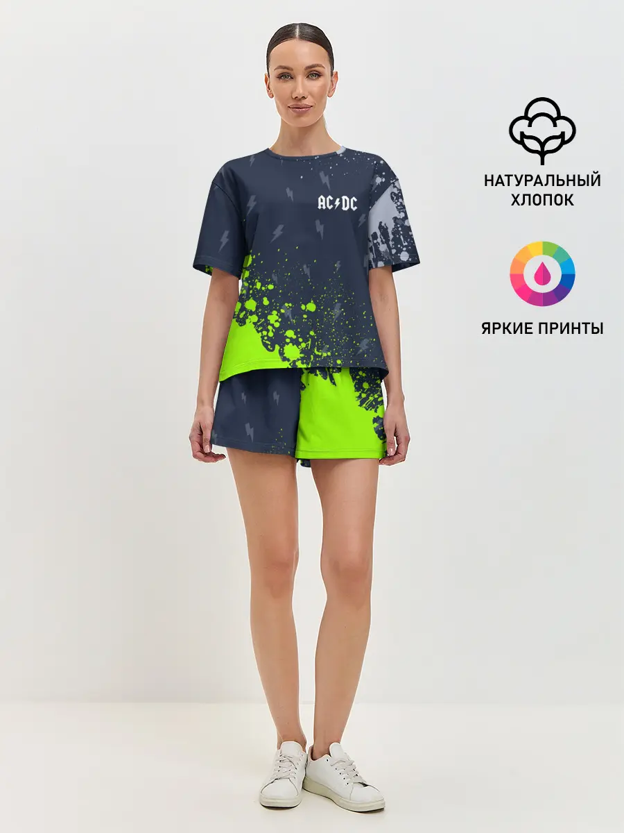 Женская пижама с шортами / AC DС