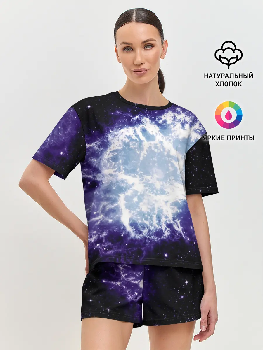 Женская пижама с шортами / Galaxy