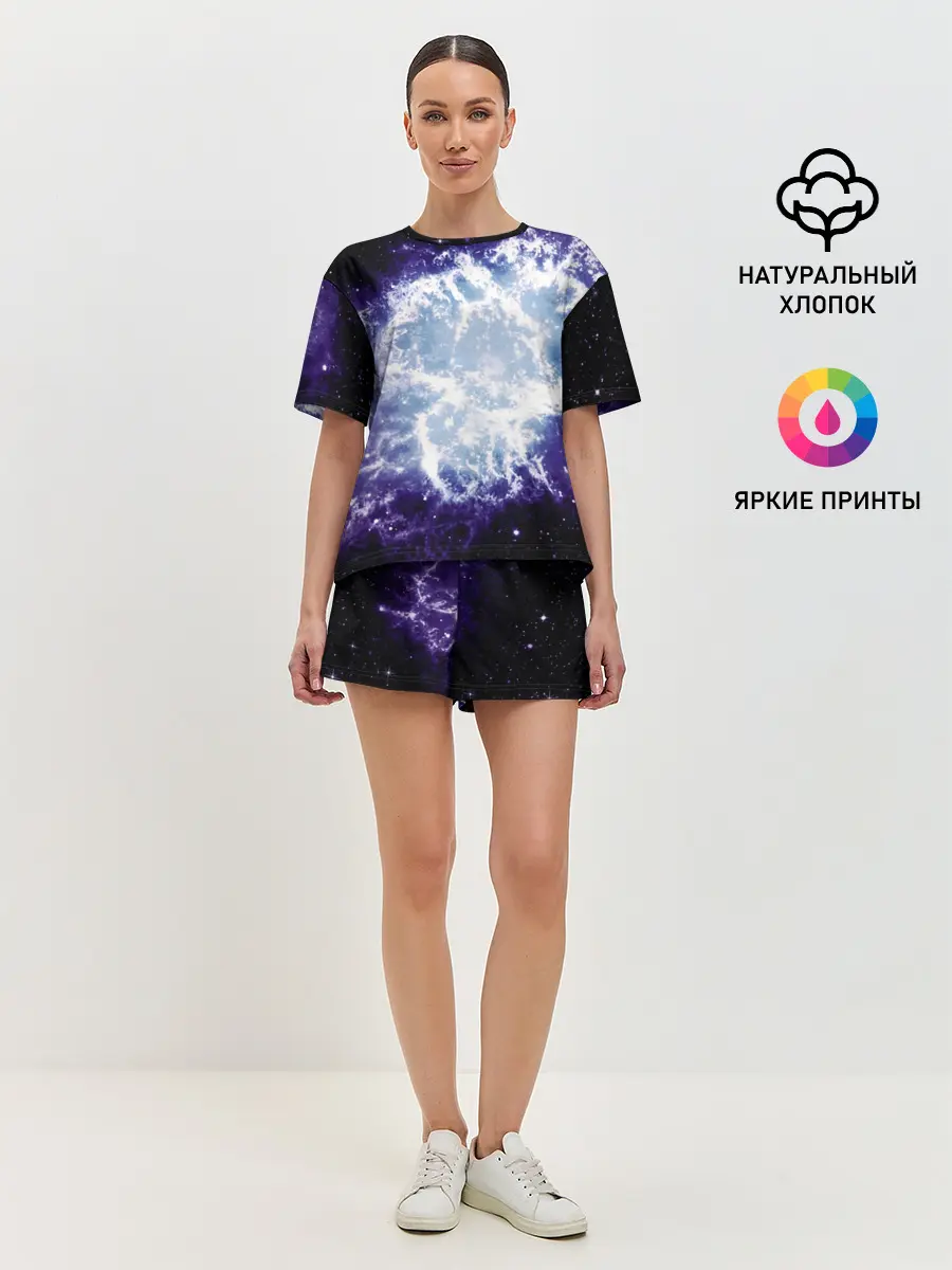 Женская пижама с шортами / Galaxy