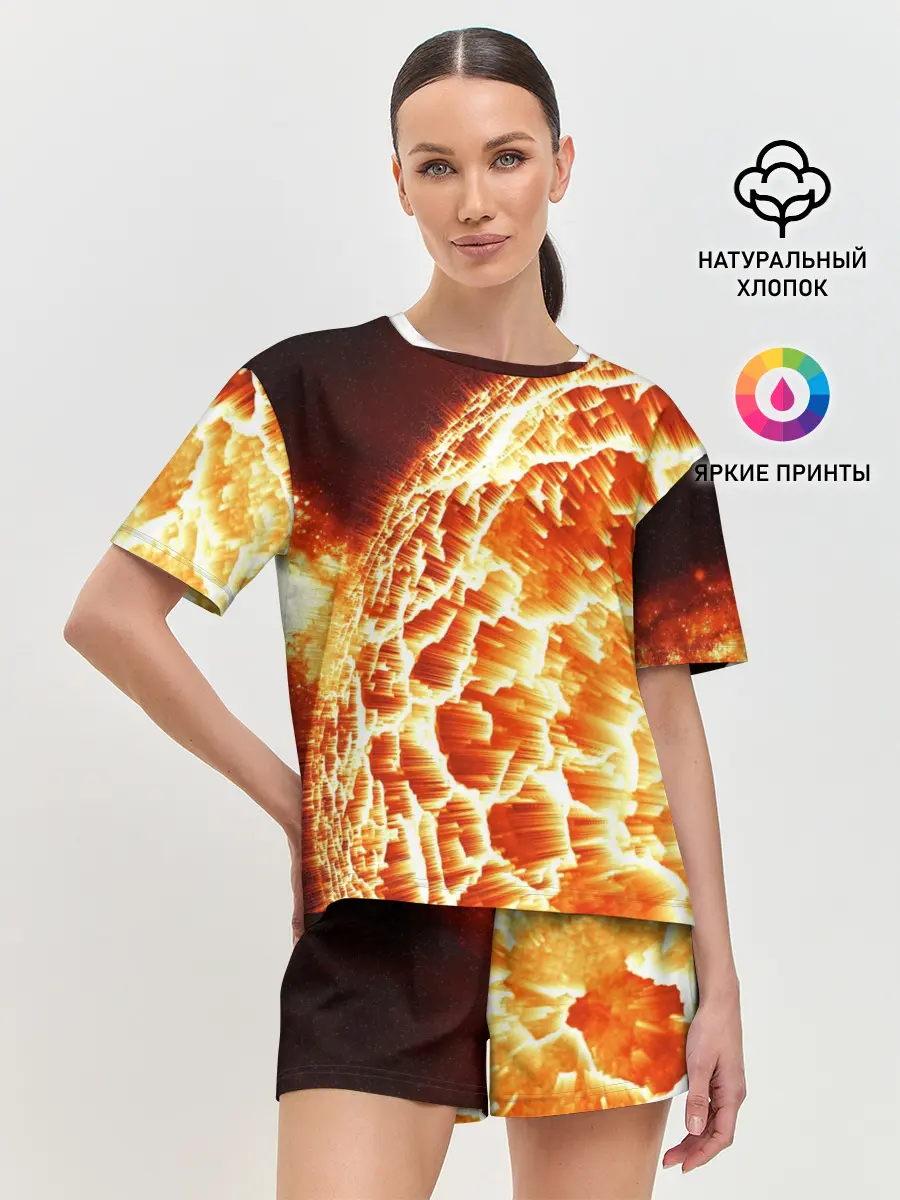 Женская пижама с шортами / Космический объект