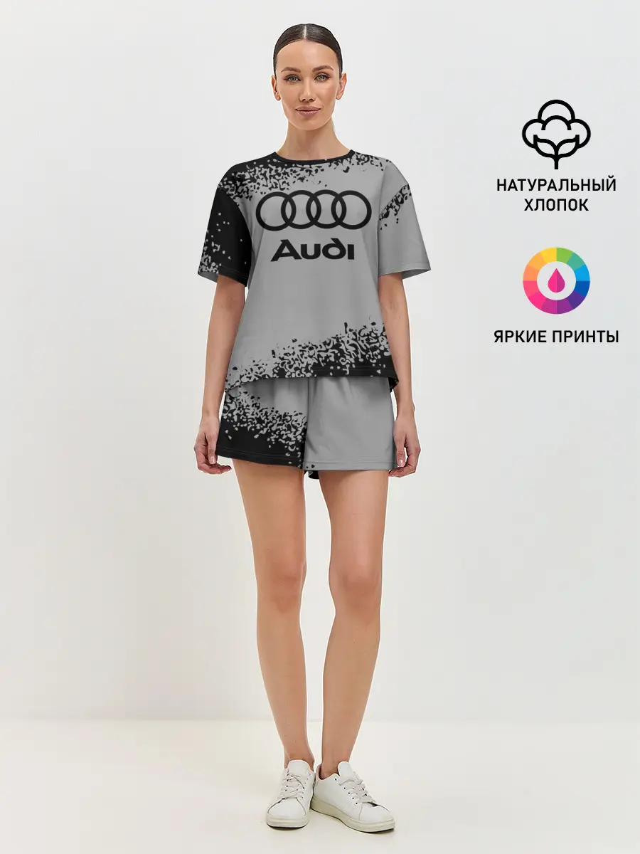 Женская пижама с шортами / AUDI / АУДИ