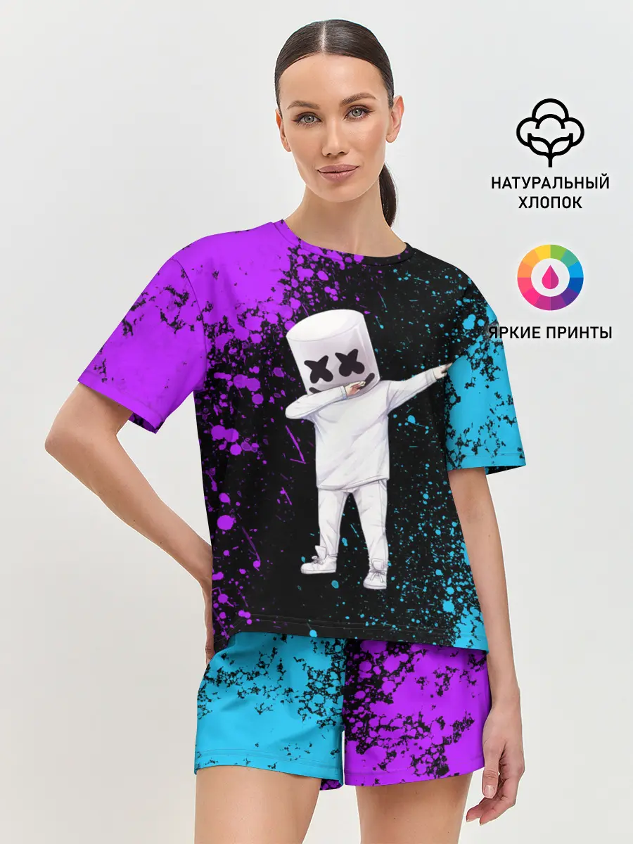 Женская пижама с шортами / MARSHMELLO