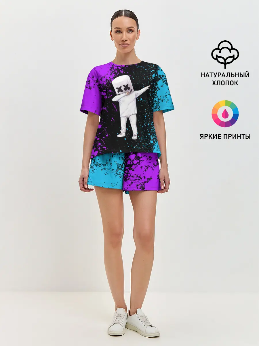 Женская пижама с шортами / MARSHMELLO