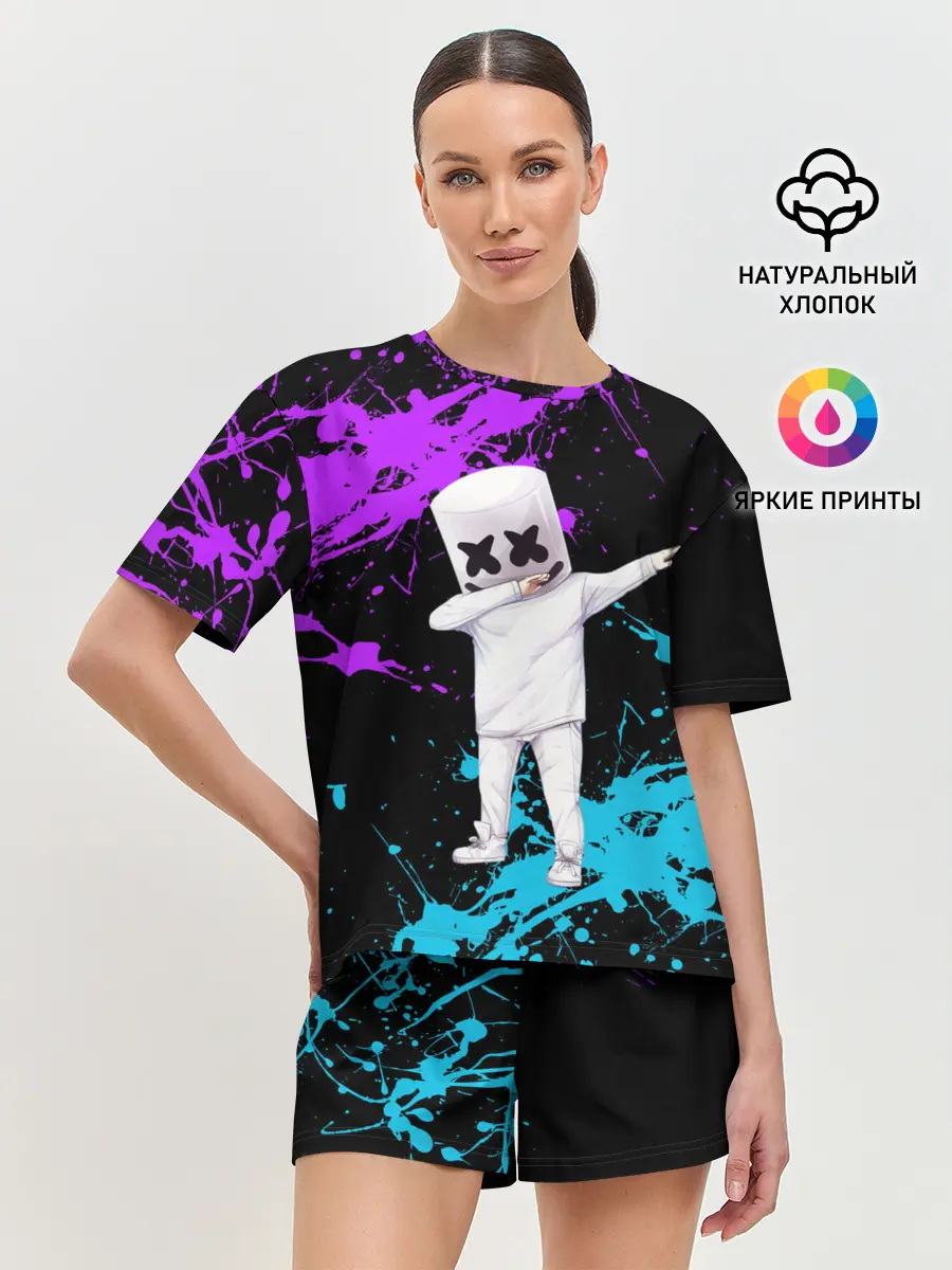 Женская пижама с шортами / MARSHMELLO