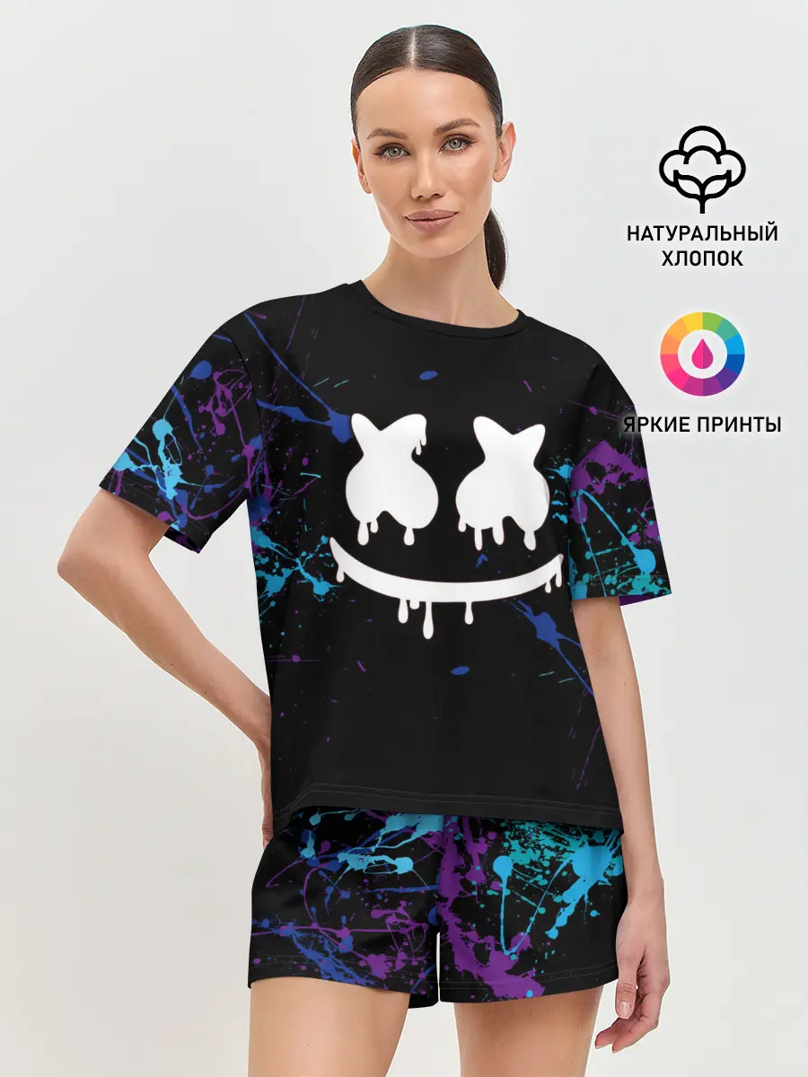 Женская пижама с шортами / MARSHMELLO