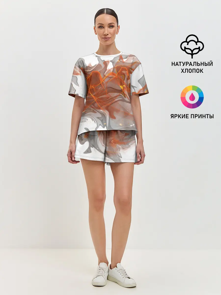 Женская пижама с шортами / ОГОНЬ
