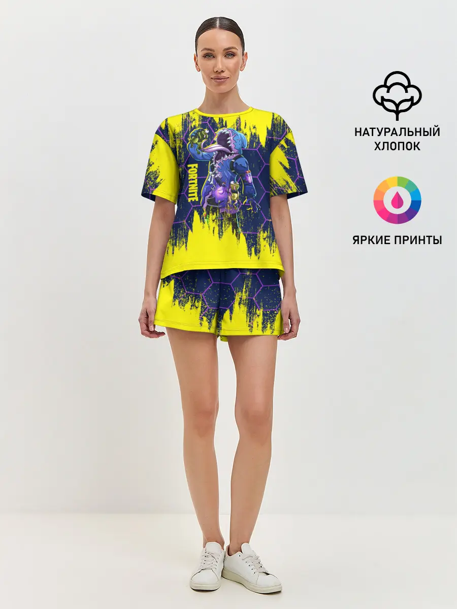 Женская пижама с шортами / Fortnite Big Mouth