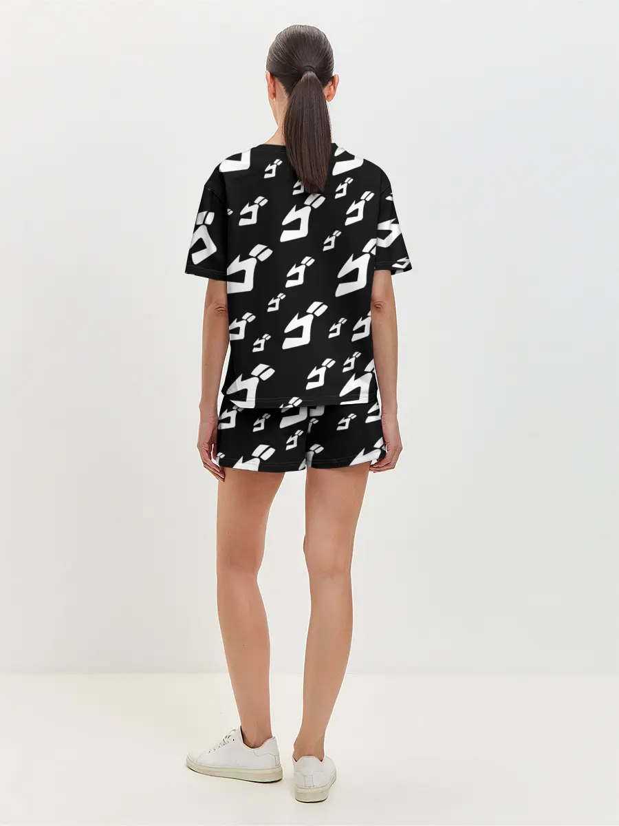 Женская пижама с шортами / Паттерн ДжоДжо ЧБ