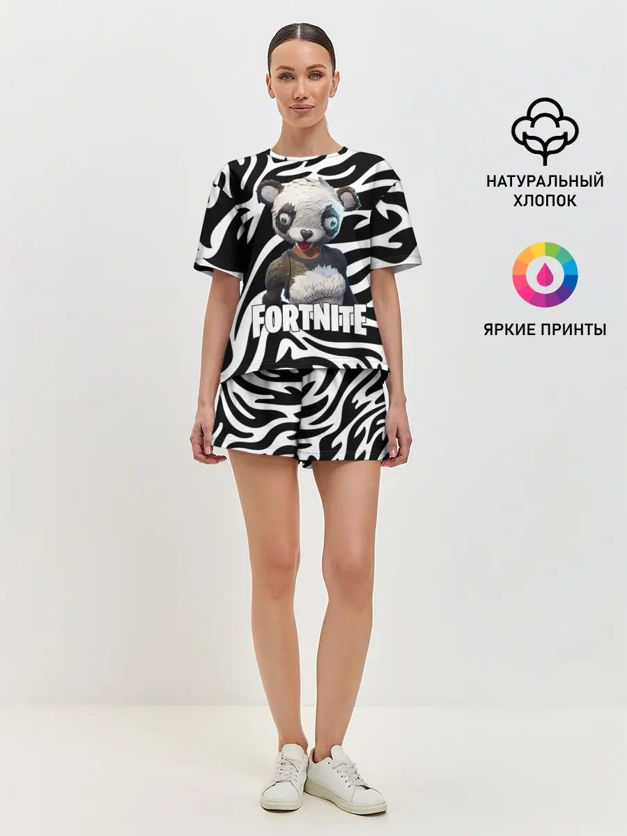 Женская пижама с шортами / Fortnite | Panda