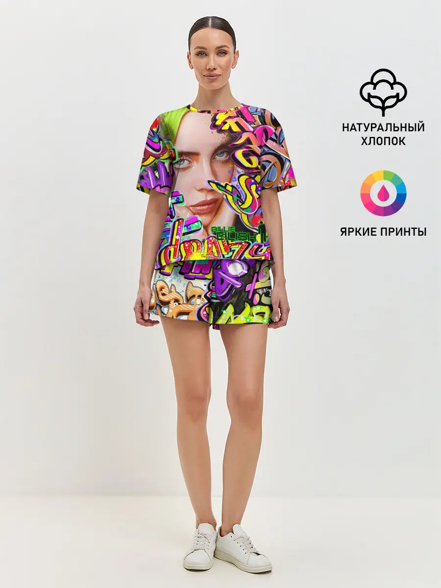 Женская пижама с шортами / Billie Eilish