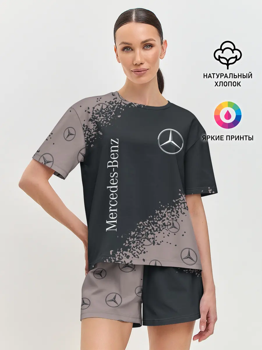 Женская пижама с шортами / MERCEDES / МЕРСЕДЕС