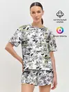 Женская пижама с шортами / Лилии