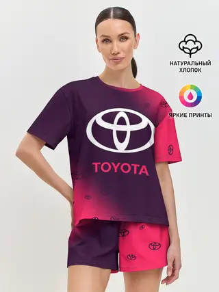 Женская пижама с шортами / TOYOTA / ТОЙОТА