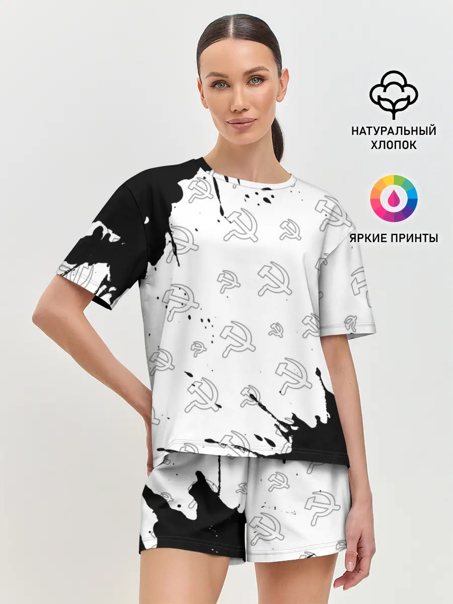 Женская пижама с шортами / USSR / СССР