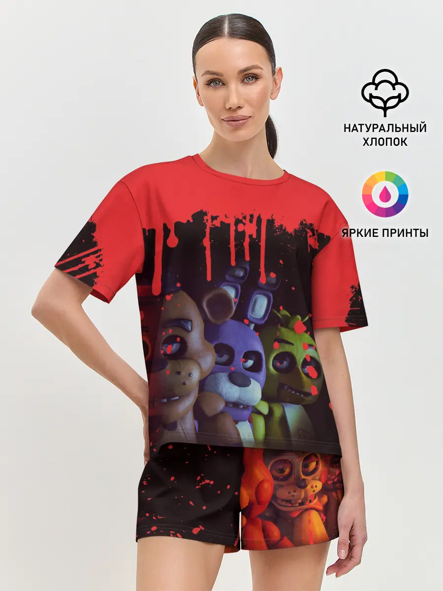 Женская пижама с шортами / Five Nights At Freddys