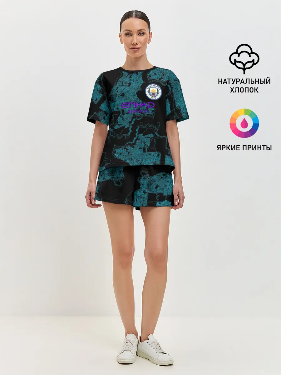 Женская пижама с шортами / Manchester City | МанСити