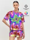Женская пижама с шортами / Абстракция