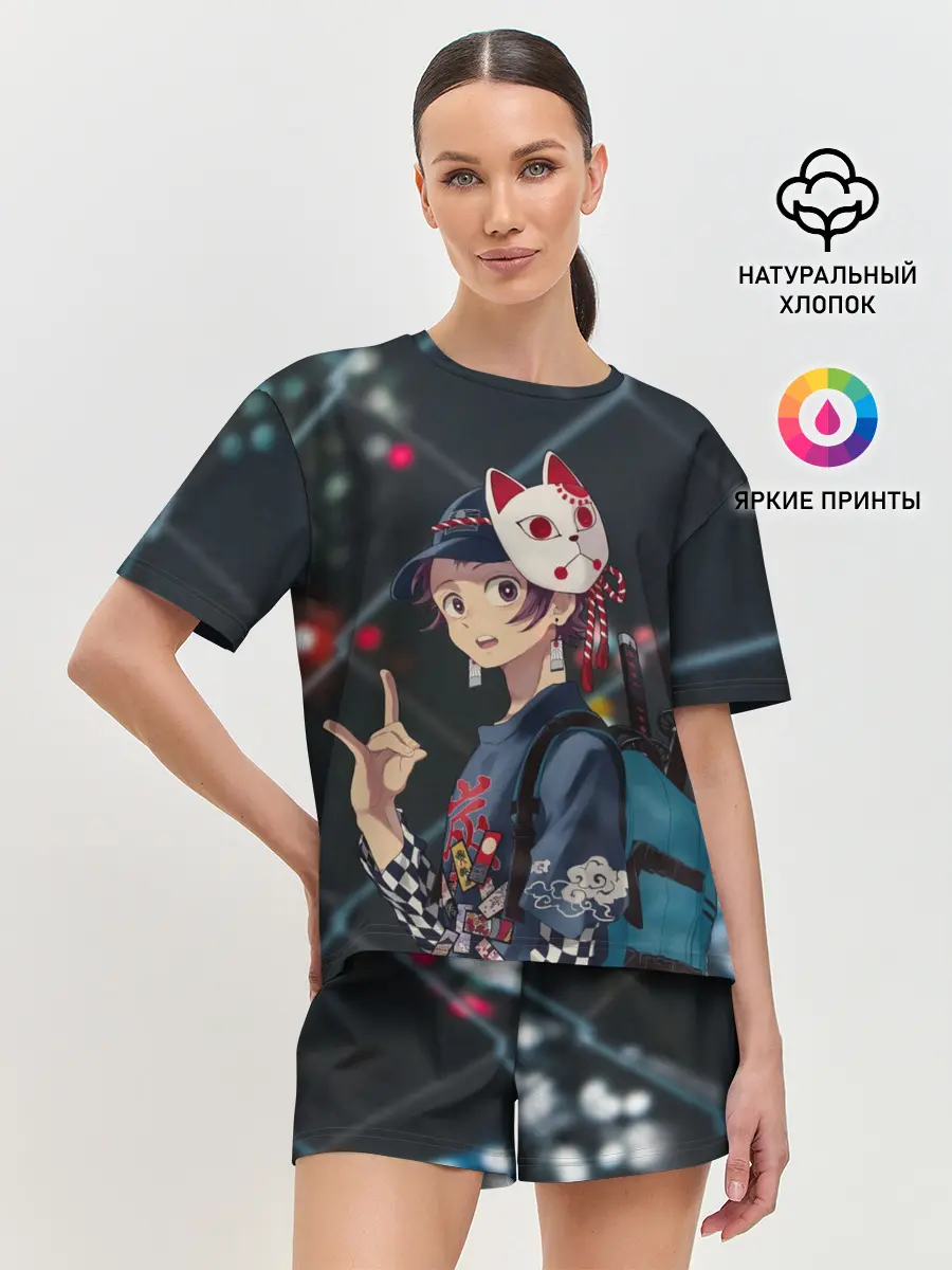 Женская пижама с шортами / Танджиро Камадо