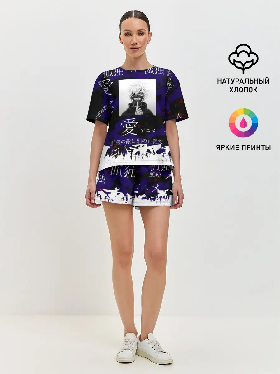 Женская пижама с шортами / Токийский гуль