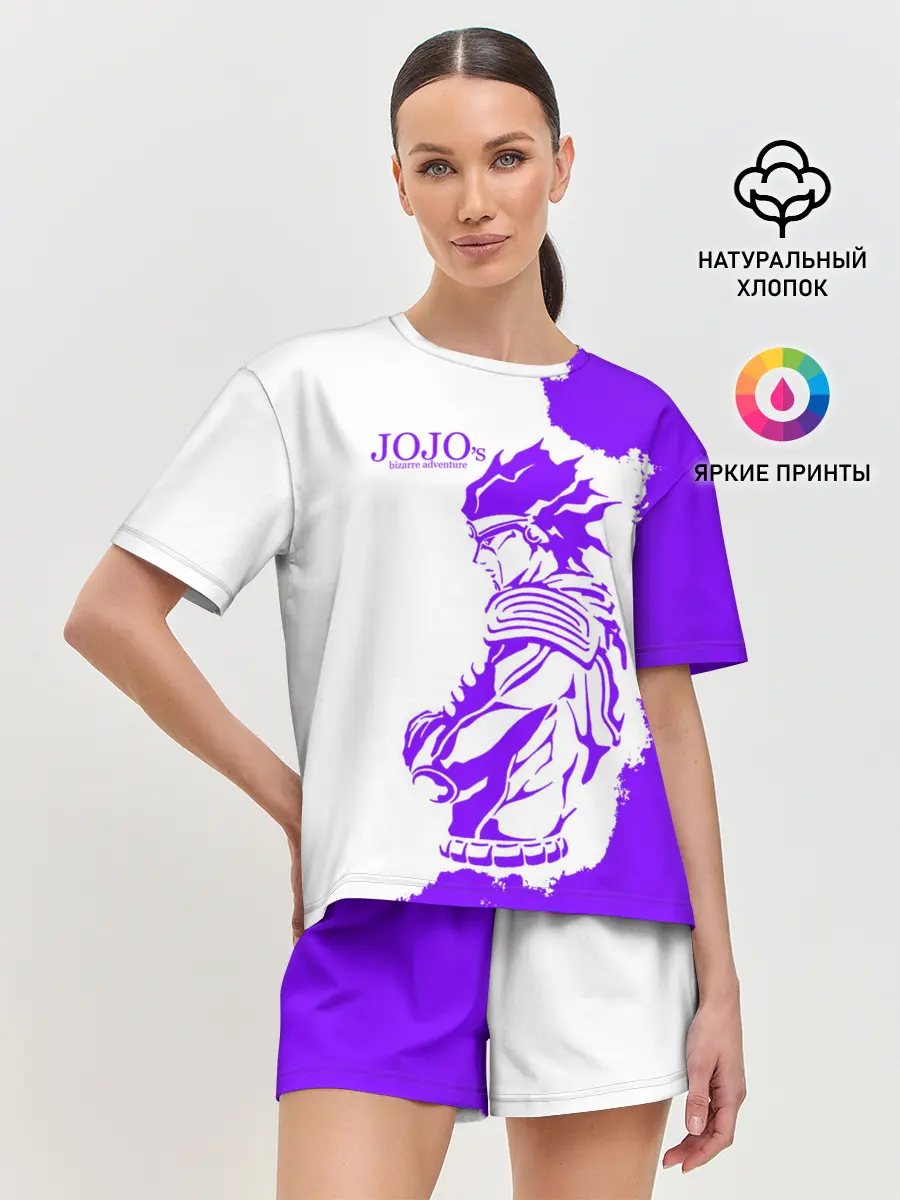 Женская пижама с шортами / Хамон фиолетовый