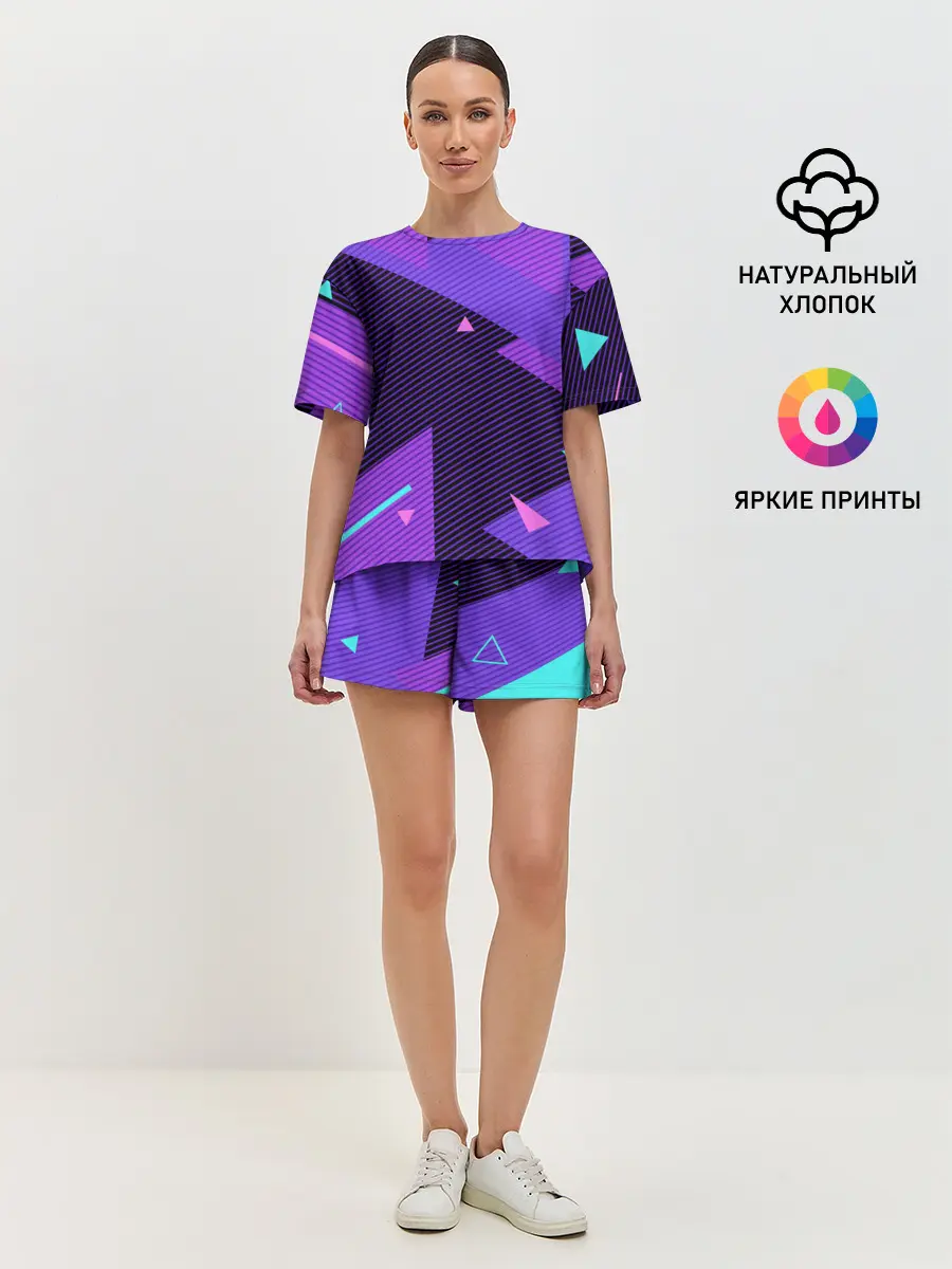 Женская пижама с шортами / ГЕОМЕТРИЯ